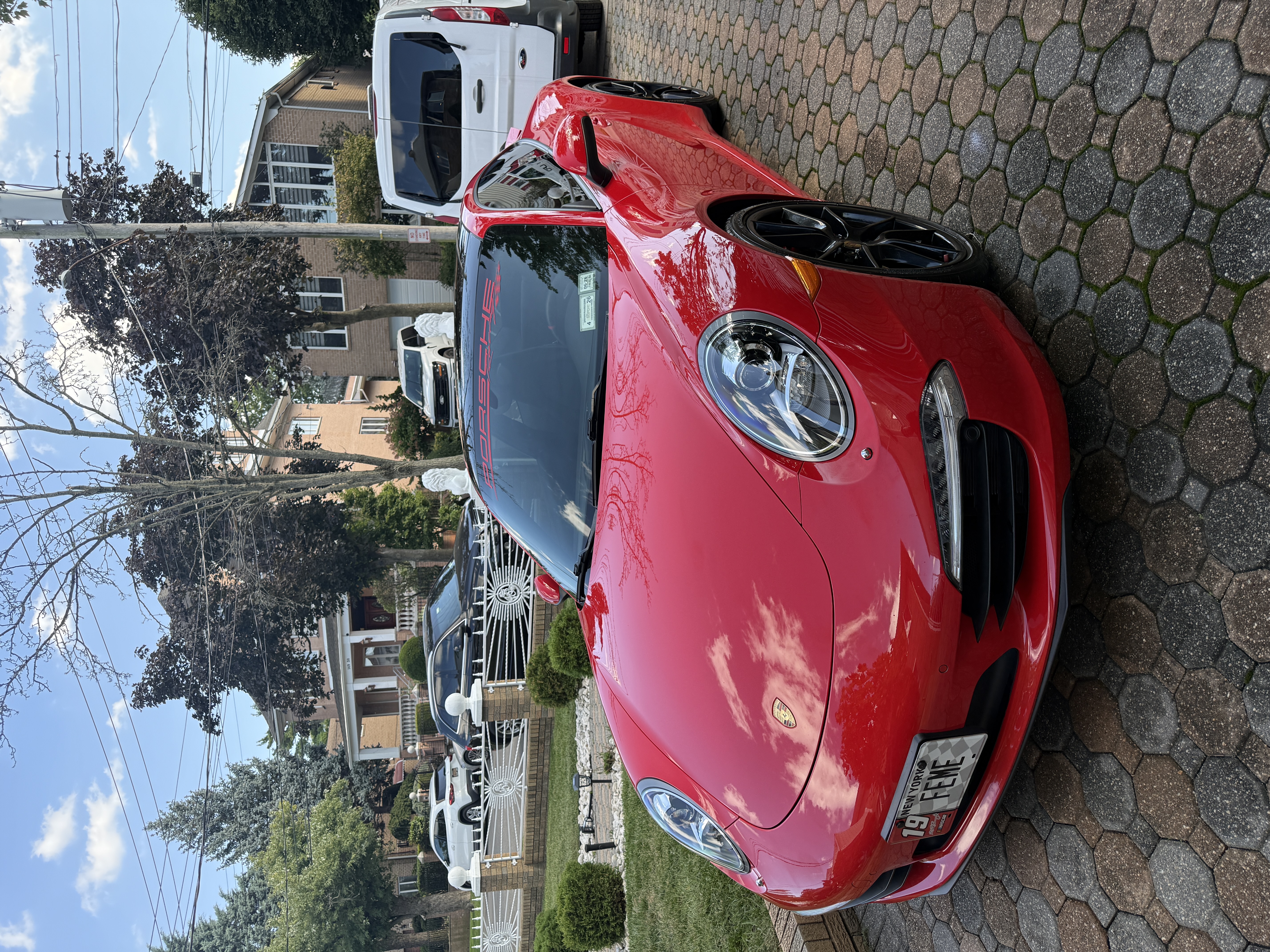 Silver Ferrari Roma side profile